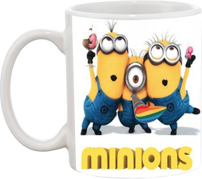 

Ashvah Mug641 Ceramic Mug(350 ml), Multicolor