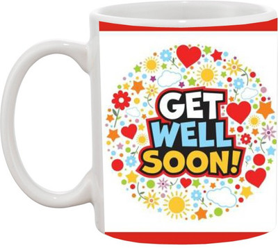 

Ashvah Mug634 Ceramic Mug(350 ml), Multicolor
