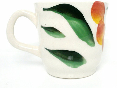 

HappyClick Green Leaf Design Ceramic Mug(100 ml, Pack of 2), Multicolor