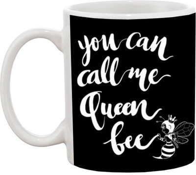 

Ashvah Bee 590 Ceramic Mug(350 ml), Multicolor
