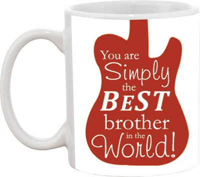 

Ashvah Best Brother 574 Ceramic Mug(350 ml), Multicolor