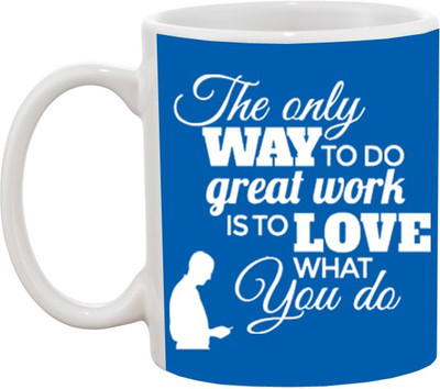 

Ashvah Love 594 Ceramic Mug(350 ml), Multicolor