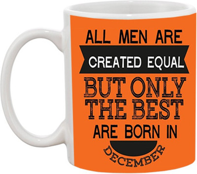 

Ashvah Born in December 765 Ceramic Mug(350 ml), Multicolor