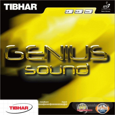 

Tibhar GENIUS SOUND 11.3 mm Table Tennis Rubber(Black)