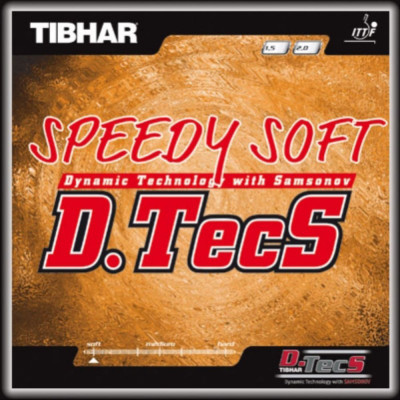 

Tibhar D.TECS SPEEDY SOFT 11.3 mm Table Tennis Rubber(Black)