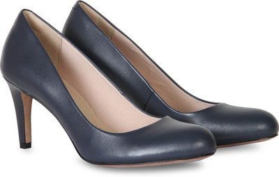 

Clarks Women Navy Leather Heels
