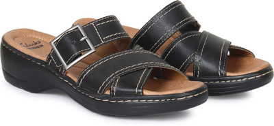 

Clarks Women Black Leather Casual