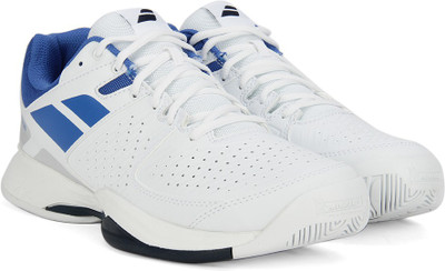

Babolat PULSION ALL COURT M Tennis Shoes For Men(White, White blue