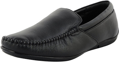 LeatherKraft Loafers For Men(Black