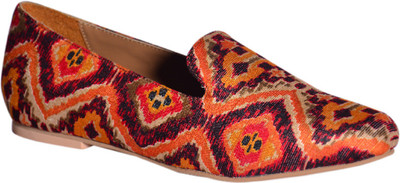 

Bootico And Co. Loafers For Women(Multicolor, Orange