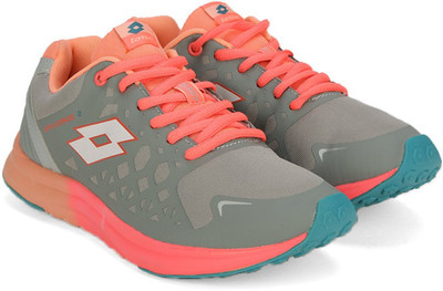 

Lotto Speed W Running Shoes For Women(Grey, Orange, Wolf grey/lt. orange