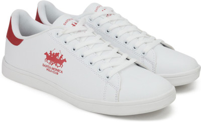 

Santa Monica Sneakers For Men(White, True red