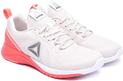 

REEBOK PRINT RUN 2.0 Running Shoes For Women(Grey, Pink, Ash/grey/coral/pink/pwtr