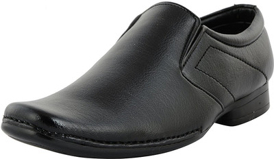 LeatherKraft Slip On For Men(Black