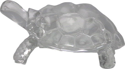 

Art N Hub Feng Shui Crystal Tortoise (size L-8.5 C.M.) Decorative Showpiece - 3.5 cm(Crystal, Clear)