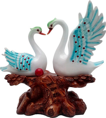 

Art N Hub Feng Shui Romantic Duck Pair Statue ( H-30 C.M.) Decorative Showpiece - 30 cm(Polyresin, Multicolor)