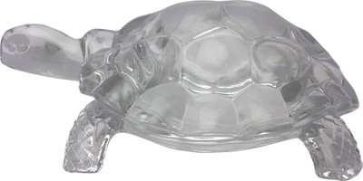 

Art N Hub Feng Shui Crystal Tortoise (size L-17.5 C.M.) Decorative Showpiece - 7.5 cm(Crystal, Clear)