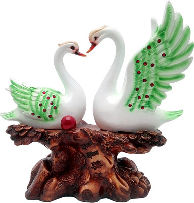 

Art N Hub Feng Shui Romantic Duck Pair Statue ( H-30 C.M.) Decorative Showpiece - 30 cm(Polyresin, Multicolor)