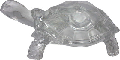 

Art N Hub Feng Shui Crystal Tortoise (size L-15.5 C.M.) Decorative Showpiece - 6 cm(Crystal, Clear)