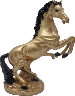 

Art N Hub Feng Shui Victory Horse Figurine - Handicraft Decor Statue (H-36cm) Decorative Showpiece - 36 cm(Polyresin, Gold)