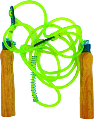 

Heega Green Wooden Handle skipping rope Speed Skipping Rope(Green, Length: 218 cm)
