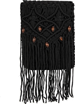 

Ananya Women Casual Black Nylon Sling Bag