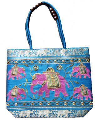 

PoojaJCollection Women Casual Multicolor Silk Shoulder Bag