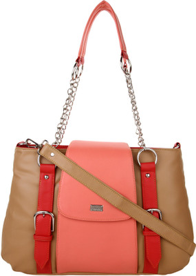

K London Women Casual Beige Leatherette Hand-held Bag