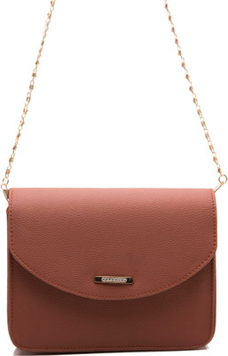 

abrazo Girls Evening/Party Tan PU Sling Bag