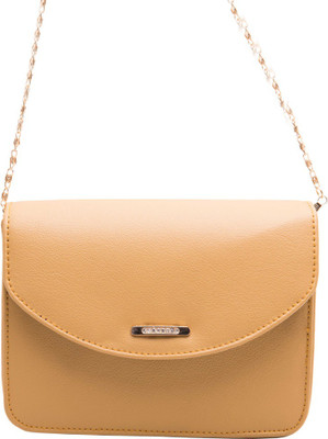 

abrazo Girls Evening/Party Yellow PU Sling Bag