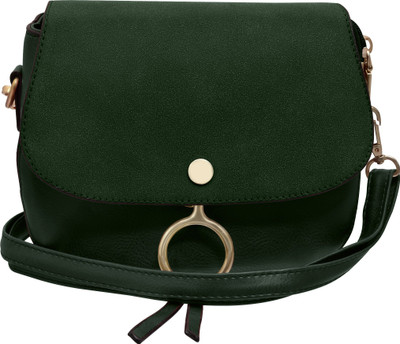 

Tap Fashion Women Casual Green PU Sling Bag