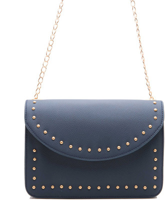 

abrazo Girls Evening/Party Blue PU Sling Bag