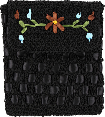 

Ananya Women Casual Black Nylon Sling Bag