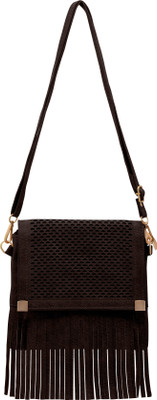 

Tap Fashion Women Casual Brown PU Sling Bag