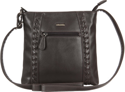 

Lavie Women Casual Grey Polyester Sling Bag