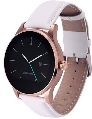 

WatchOut Wearables Snow White with Leather Strap Smartwatch(White Strap)