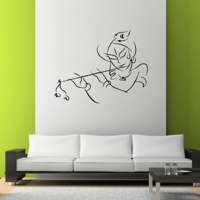 

DecorWall  Self Adhesive Sticker(Pack of 1, Black