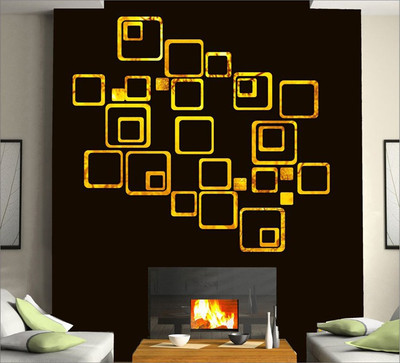 

Dakshita  3D Acrylic Sticker Sticker(Pack of 30, Gold