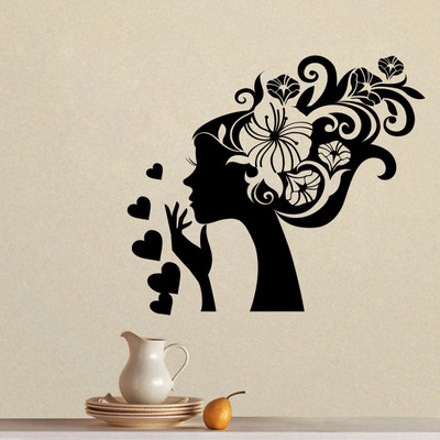 

DecorWall  Self Adhesive Sticker(Pack of 1, Black