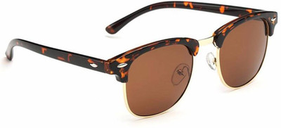 Rogers Rectangular Sunglasses(For Men & Women, Brown)