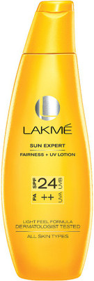 

Lakme Sun Expert Fairness UV Lotion - SPF 24 PA++(60 ml)