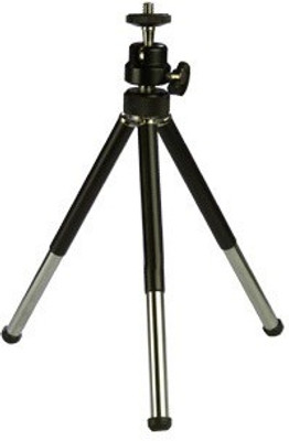 

Techvik Adjustable Mini Mobile Phone Camera Stand Metal Tripod(Black, Supports Up to 500 g)