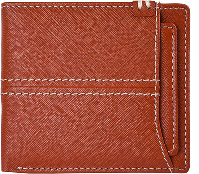 

Accezory Men Tan Genuine Leather Wallet(6 Card Slots)