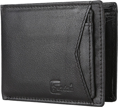 

Cuzdan Men Black Genuine Leather Wallet(7 Card Slots)