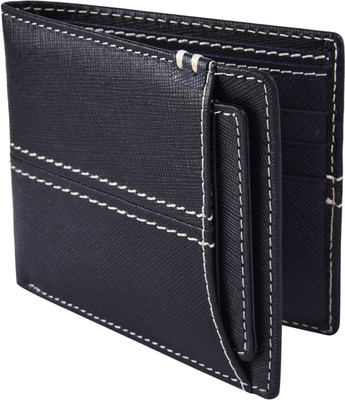 

Death by Color Men Black Genuine Leather Wallet(6 Card Slots)