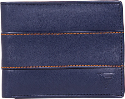 

Vermello Men Blue Artificial Leather Wallet(6 Card Slots)