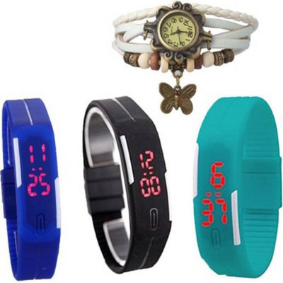 Rokcy LED & Butterfly Analog-Digital Watch - For Couple Analog-Digital Watch  - For Girls   Watches  (Rokcy)