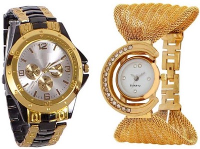 SPINOZA diamons studded metal belt and rosra Analog Watch  - For Boys & Girls   Watches  (SPINOZA)