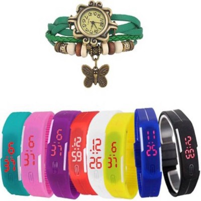 Rokcy Fashion Brand LED Analog-Digital Watch - For Couple Analog-Digital Watch  - For Girls   Watches  (Rokcy)