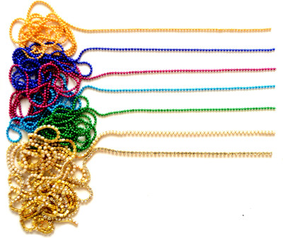 

ecaart Colored Ball chains/Stone Chain/Pearl Chain For Jewellery Making